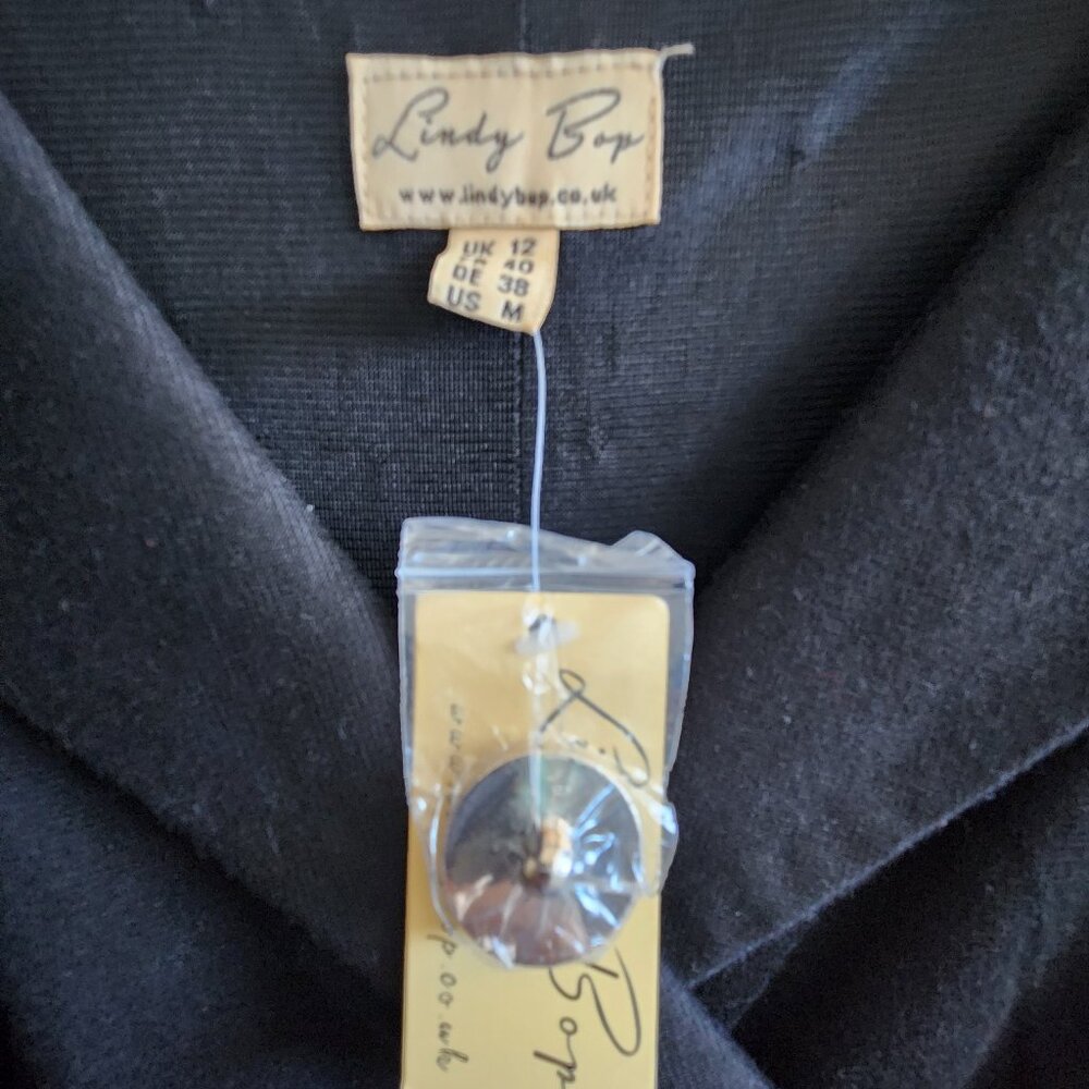 BNWT Lindy Bop Ramona Black Dress UK12 USM - Picture 3 of 4